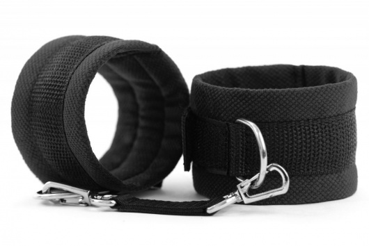 Черные наручники My rules на сцепке - БДСМ Арсенал - купить с доставкой в Грозном