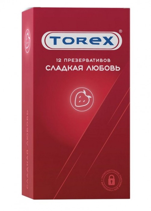 Презервативы Torex  Сладкая любовь  с ароматом клубники - 12 шт. - Torex - купить с доставкой в Грозном