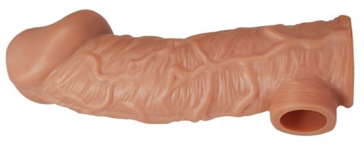 Телесная насадка на фаллос с фиксацией мошонки EXTREME SLEEVE - 15,6 см. - KOKOS - в Грозном купить с доставкой