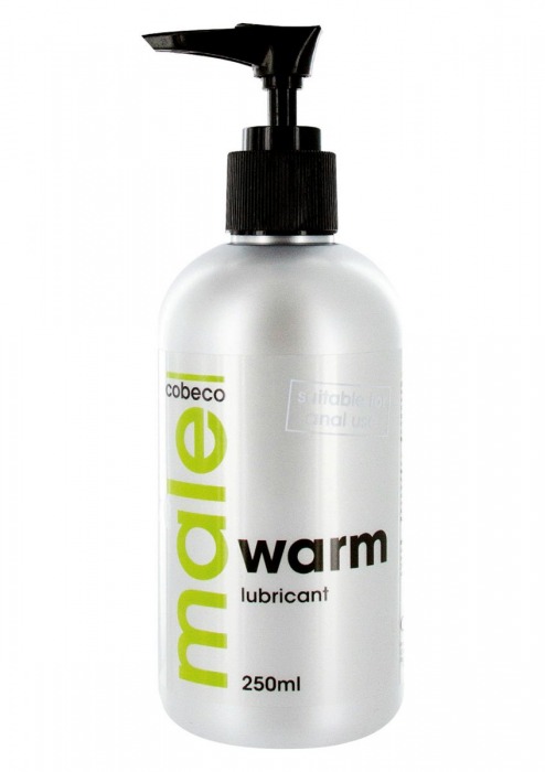 Лубрикант с согревающим эффектом MALE Cobeco Warm Lubricant - 250 мл. - Cobeco - купить с доставкой в Грозном
