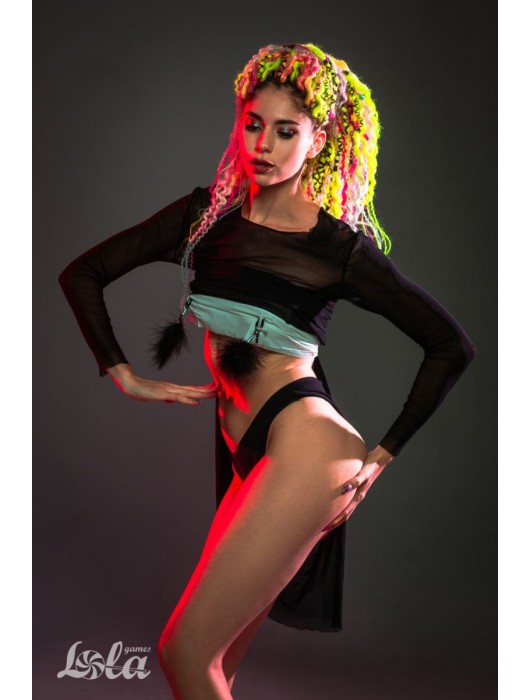 Зажимы на соски с черным пухом Euphoric - Lola Games - купить с доставкой в Грозном