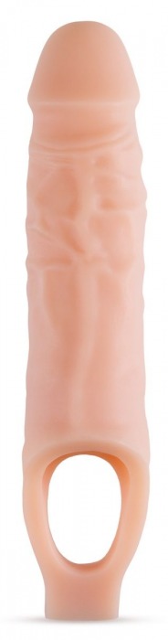 Телесный реалистичный фаллоудлинитель 9 Inch Silicone Cock Sheath Penis Extender - 22,86 см. - Blush Novelties - в Грозном купить с доставкой