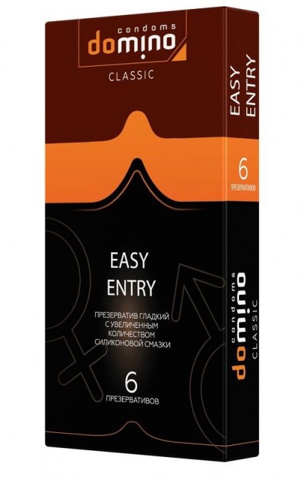 Презервативы с увеличенным количеством смазки DOMINO Easy Entry - 6 шт. - Domino - купить с доставкой в Грозном