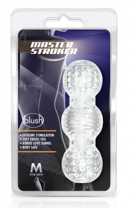 Прозрачный фигурный мастурбатор Master Stroker - Blush Novelties - в Грозном купить с доставкой