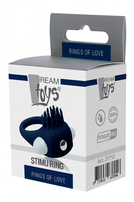 Синее эрекционное виброкольцо STIMU RING - Dream Toys - в Грозном купить с доставкой