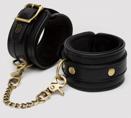 Черные оковы на ноги Bound to You Faux Leather Ankle Cuffs - Fifty Shades of Grey - купить с доставкой в Грозном