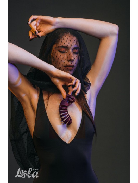 Мужской пояс верности бордового цвета Romello - Lola Games - купить с доставкой в Грозном