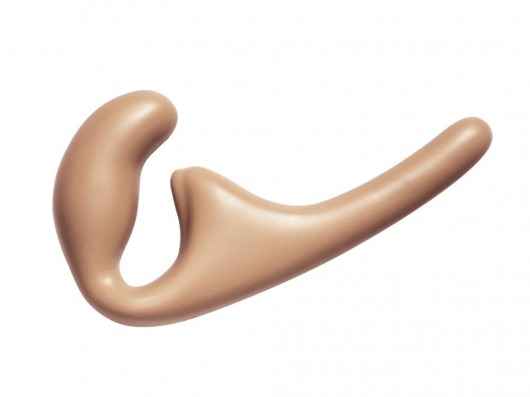 Бежевый безремневой страпон Seduction - 20,5 см. - Lola Games - купить с доставкой в Грозном