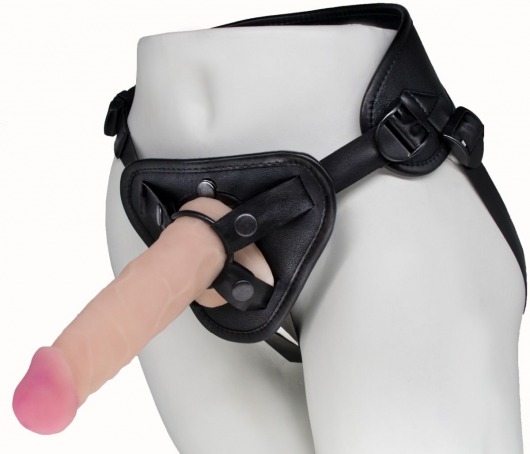 Пояс харнесс BEST UNI strap с 2 сменными насадками - 18,5 и 16 см. - LOVETOY (А-Полимер) - купить с доставкой в Грозном