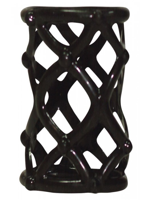 Чёрная насадка-сетка на пенис Orgasmus Wunder - Orion - в Грозном купить с доставкой