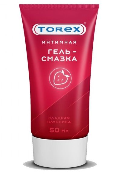 Смазка на водной основе TOREX  Сладкая клубника  - 50 мл. - Torex - купить с доставкой в Грозном