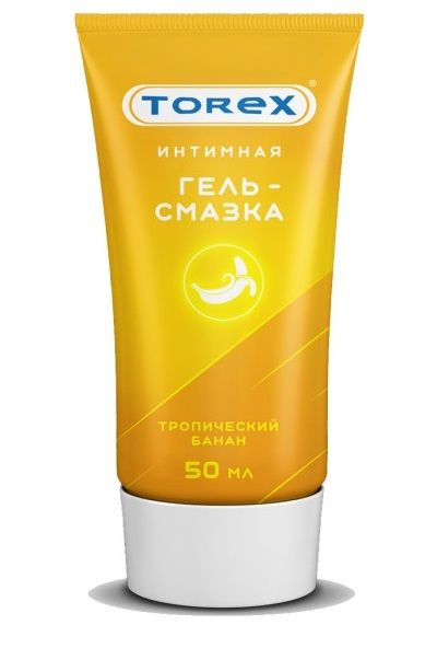 Смазка на водной основе TOREX  Тропический банан  - 50 мл. - Torex - купить с доставкой в Грозном