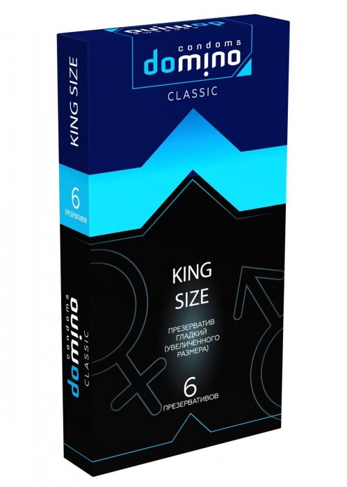 Презервативы увеличенного размера DOMINO Classic King size - 6 шт. - Domino - купить с доставкой в Грозном