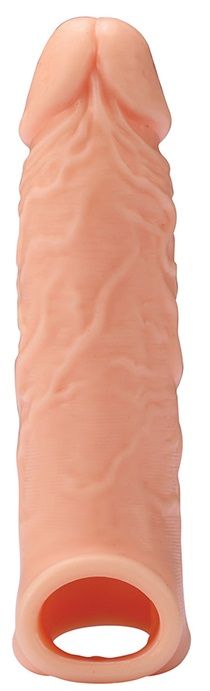Телесная насадка EXTENDER WITH BALL STRAP 6.5 - 17 см. - Dream Toys - в Грозном купить с доставкой
