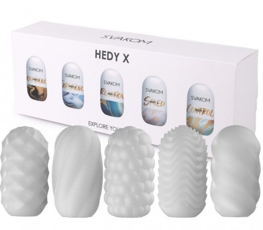 Набор из 5 мастурбаторов Hedy X5 Mixed - Svakom - в Грозном купить с доставкой