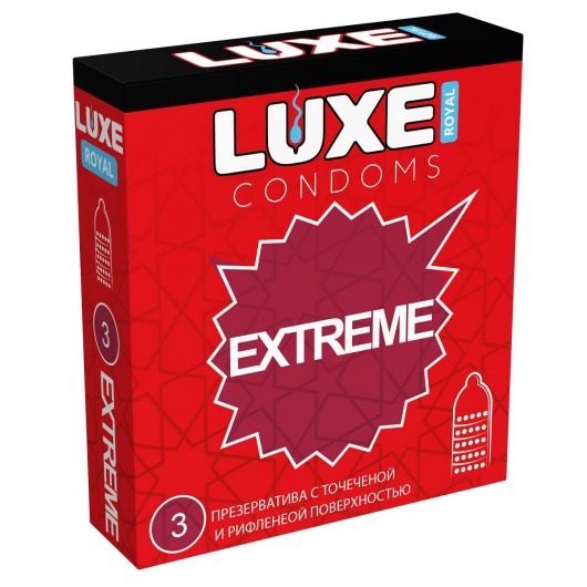 Текстурированные презервативы LUXE Royal Extreme - 3 шт. - Luxe - купить с доставкой в Грозном