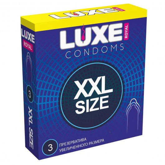 Презервативы увеличенного размера LUXE Royal XXL Size - 3 шт. - Luxe - купить с доставкой в Грозном