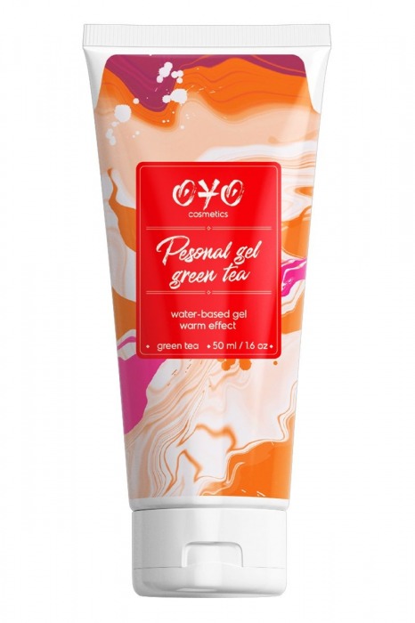 Интимная смазка на водной основе с согревающим эффектом OYO Personal Gel Green Tea - 50 мл. - OYO - купить с доставкой в Грозном