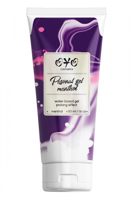 Интимная смазка на водной основе с пролонгирующим эффектом OYO Personal Gel Menthol - 50 мл. - OYO - купить с доставкой в Грозном