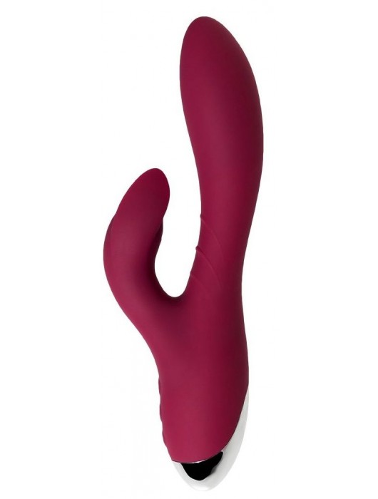 Бордовый вибратор-кролик Mion - 22 см. - ToyFa