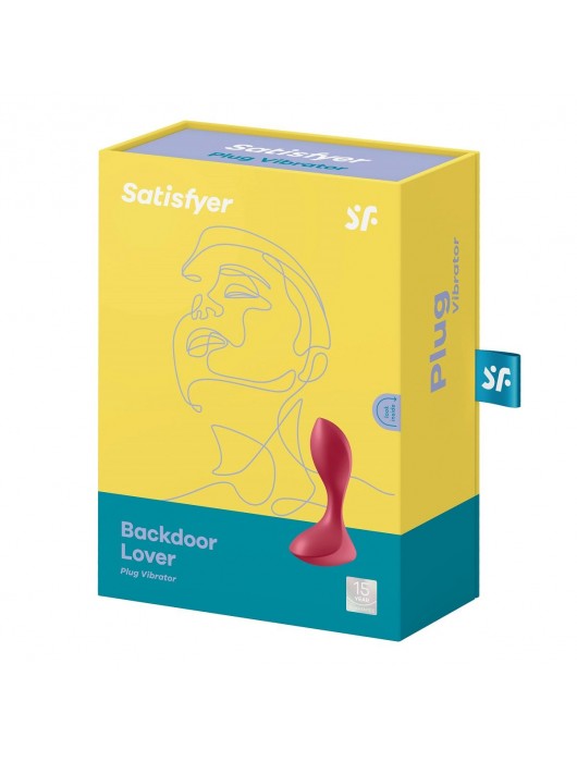 Красный вибромассажёр простаты Satisfyer Backdoor Lover - 14 см. - Satisfyer - в Грозном купить с доставкой