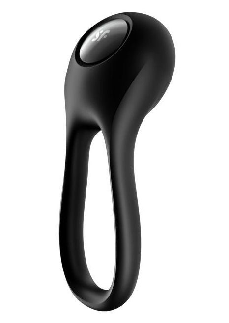 Черное эрекционное виброкольцо Majestic Duo - Satisfyer - в Грозном купить с доставкой
