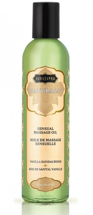 Массажное масло Naturals Vanilla Sandalwood с ароматом ванили и сандала - 236 мл. - Kama Sutra - купить с доставкой в Грозном
