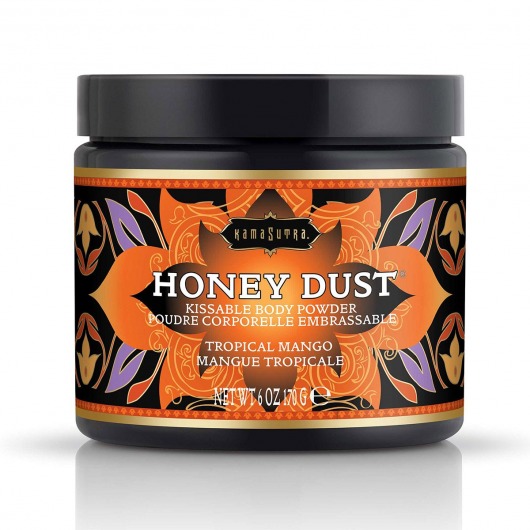 Пудра для тела Honey Dust Body Powder с ароматом манго - 170 гр. - Kama Sutra - купить с доставкой в Грозном