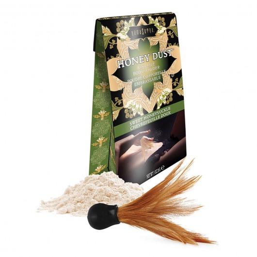 Пудра для тела Honey Dust Body Powder с ароматом жимолости - 28 гр. - Kama Sutra - купить с доставкой в Грозном