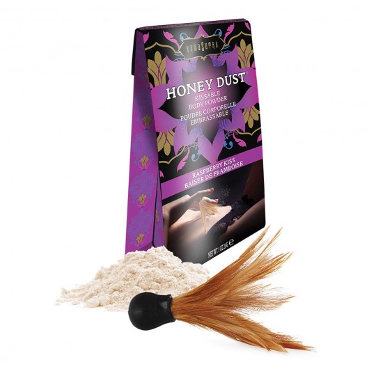 Пудра для тела Honey Dust Body Powder с ароматом малины - 28 гр. - Kama Sutra - купить с доставкой в Грозном