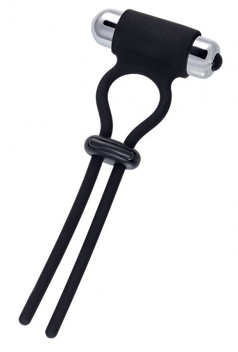 Черное эрекционное лассо на пенис Jat - A-toys - в Грозном купить с доставкой