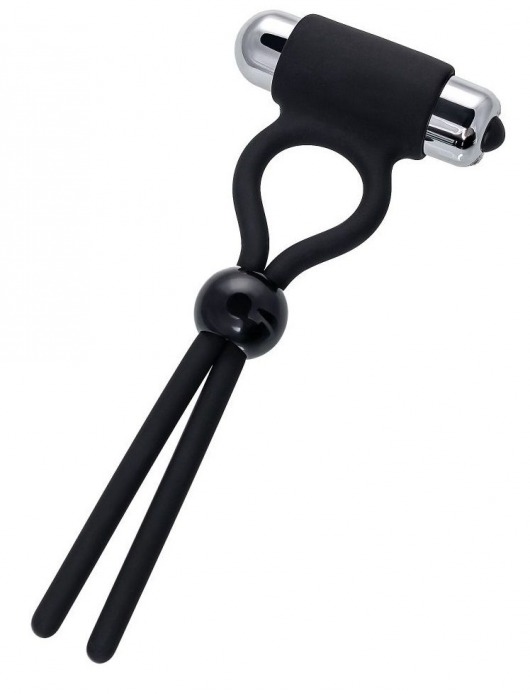 Черное эрекционное лассо Ect с виброэлементом - A-toys - в Грозном купить с доставкой