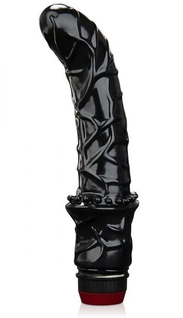 Черный вибромассажер простаты 6  Premium Prostate Massager - BlueLine - в Грозном купить с доставкой