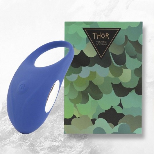 Синее кольцо с вибрацией Thor Cockring - FeelzToys - в Грозном купить с доставкой