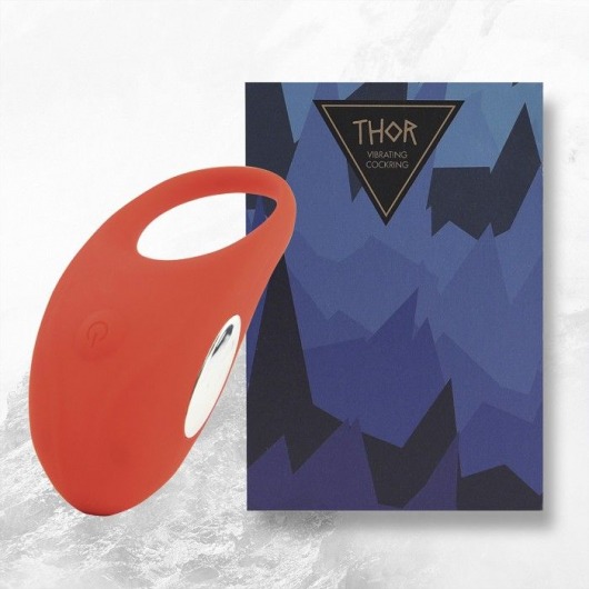 Красное кольцо с вибрацией Thor Cockring - FeelzToys - в Грозном купить с доставкой