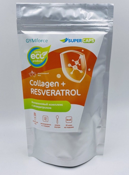 Натуральный коллаген с ресвератролом GYMforce Collagen+ - 150 гр. - SuperCaps - купить с доставкой в Грозном