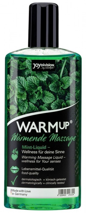 Массажное масло WARMup Mint с ароматом мяты - 150 мл. - Joy Division - купить с доставкой в Грозном