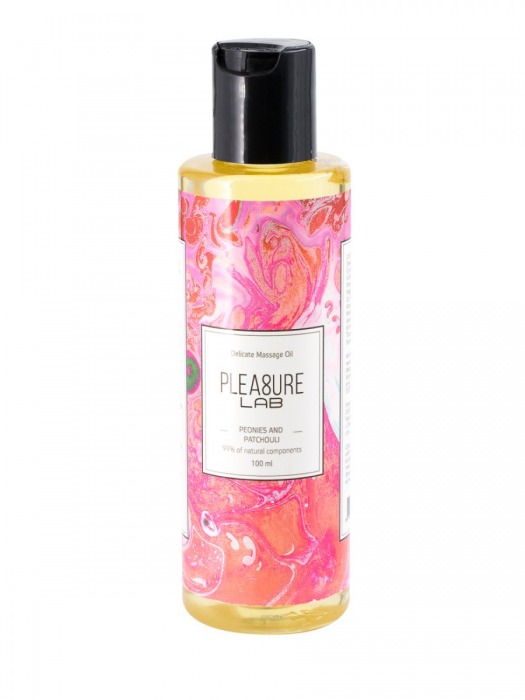 Массажное масло Pleasure Lab Delicate с ароматом пиона и пачули - 100 мл. - Pleasure Lab - купить с доставкой в Грозном