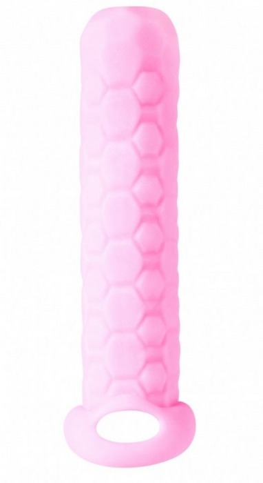 Розовый фаллоудлинитель Homme Long - 13,5 см. - Lola Games - в Грозном купить с доставкой