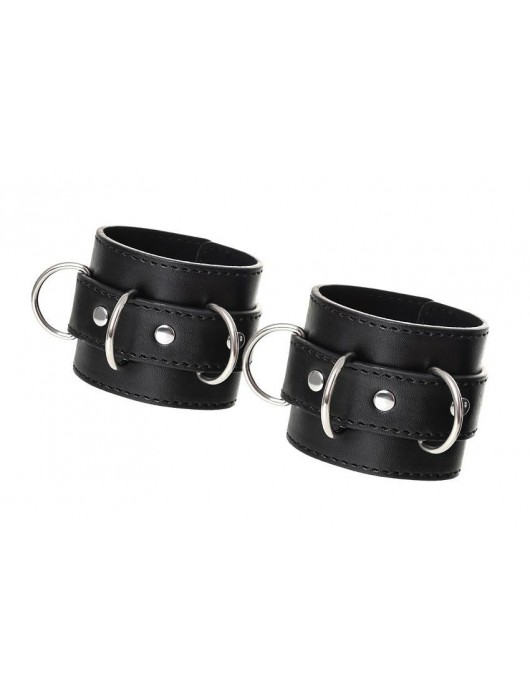 Черные наручники Anonymo на сцепке - ToyFa - купить с доставкой в Грозном