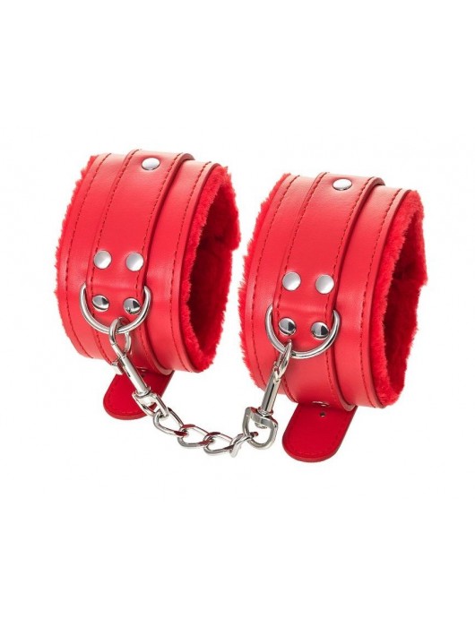 Красные оковы Anonymo из искусственной кожи - ToyFa - купить с доставкой в Грозном