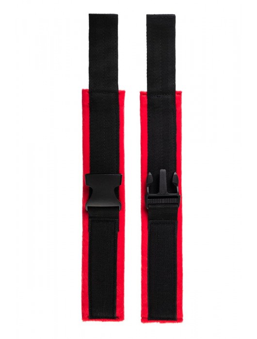 Красно-черные велюровые оковы Anonymo - ToyFa - купить с доставкой в Грозном