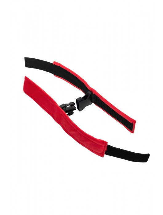 Красно-черные велюровые оковы Anonymo - ToyFa - купить с доставкой в Грозном