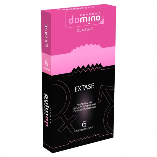 Презервативы с точками и рёбрышками DOMINO Classic Extase - 6 шт. - Domino - купить с доставкой в Грозном