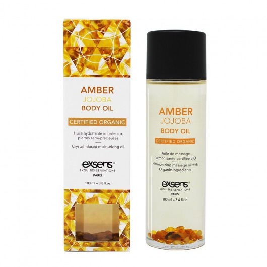Органическое массажное масло AMBER JOJOBA - 100 мл. - Exsens - купить с доставкой в Грозном