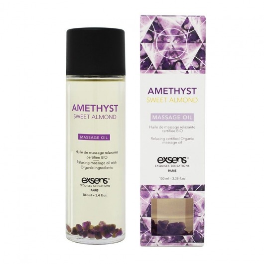 Органическое массажное масло AMETHYST SWEET ALMOND - 100 мл. - Exsens - купить с доставкой в Грозном