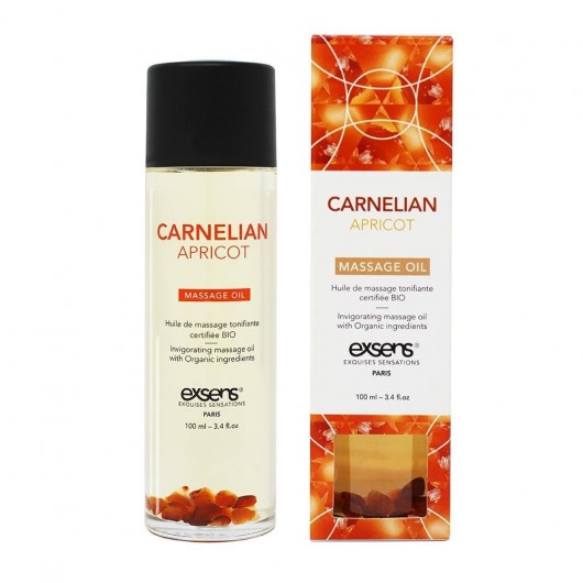 Органическое массажное масло CARNELIAN APRICOT - 100 мл. - Exsens - купить с доставкой в Грозном