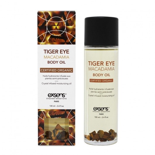 Органическое массажное масло TIGER EYE MACADAMIA - 100 мл. - Exsens - купить с доставкой в Грозном