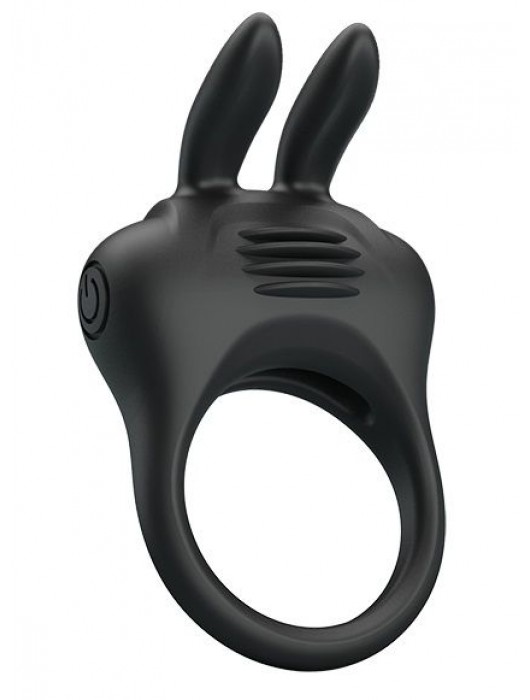 Черное эрекционное кольцо с вибрацией Davion - Baile - в Грозном купить с доставкой