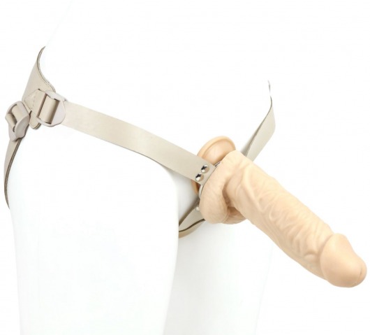 Телесный поясной фаллоимитатор - 22 см. - LOVETOY (А-Полимер) - купить с доставкой в Грозном